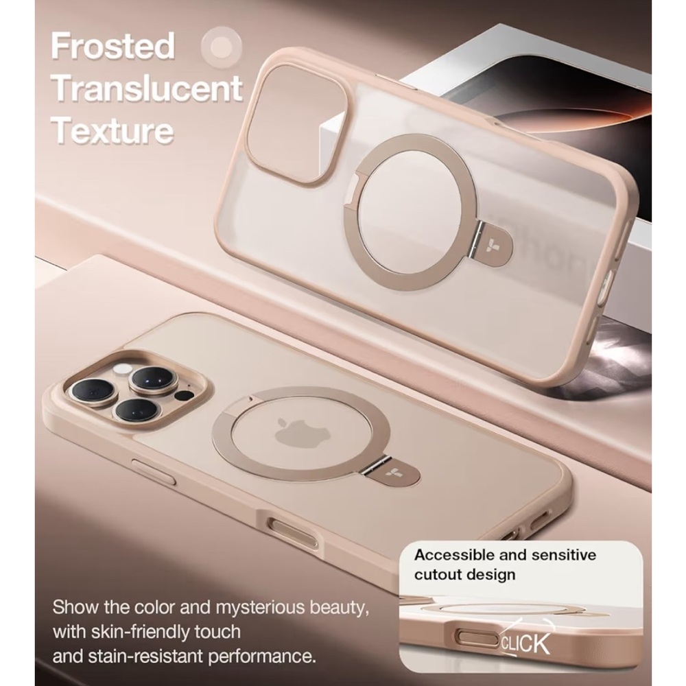 NIB Torras iPhone 16 Pro Max Phone Case 6.9" Rose Gold Mag Safe Translucent - Picture 2 of 6